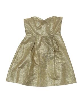 Shoshanna Champagne Sequin Evening Top